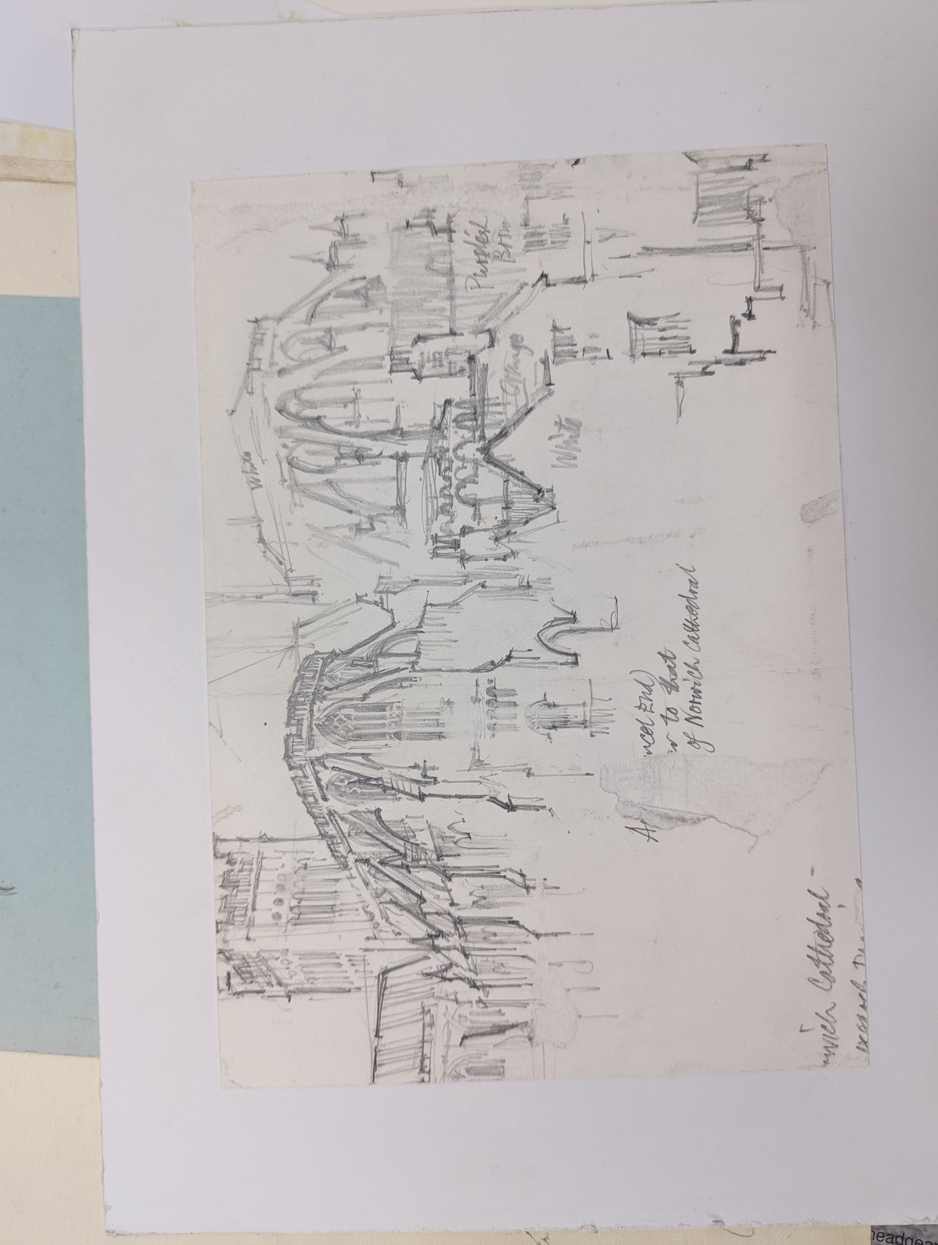 Michael Cadman (1920-2010), a folio of assorted watercolours and prints, Topographical scenes, largest 40 x 56cm, unframed